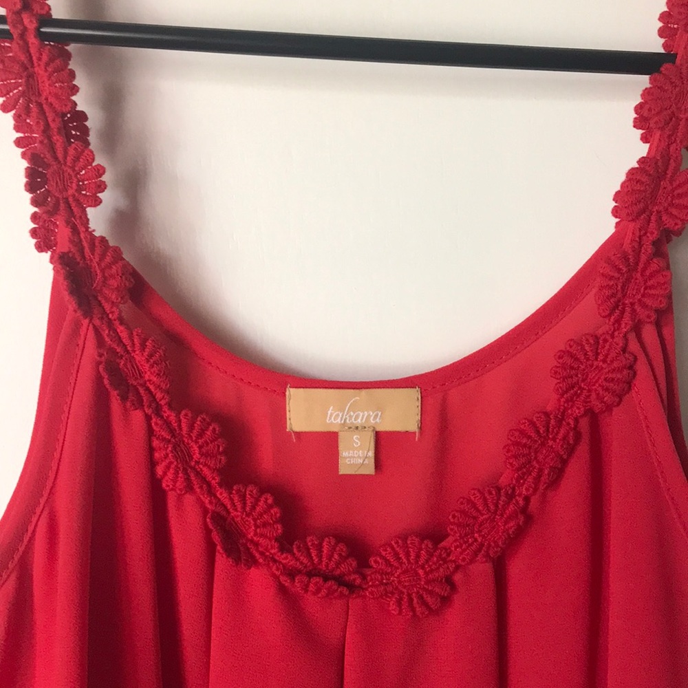 Red Flower Tank - Picture 5 of 6